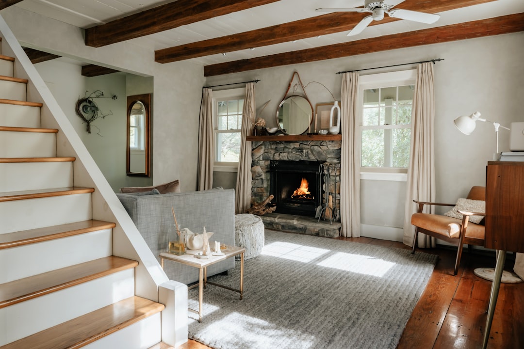 Stone Fireplace Makeover